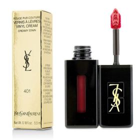 YVES SAINT LAURENT by Yves Saint Laurent Rouge Pur Couture Vernis A Levres Vinyl Cream Creamy Stain - # 401 Rouge Vinyle --5.5ml/0.18oz