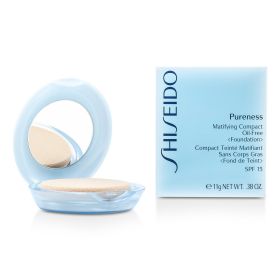 SHISEIDO - Pureness Matifying Compact Oil Free Foundation SPF15 (Case + Refill) - # 10 Light Ivory 167131 11g/0.38oz