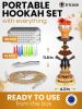 Gold Hookah set with everything Hookah Set 2 Hose Hookah LilOne